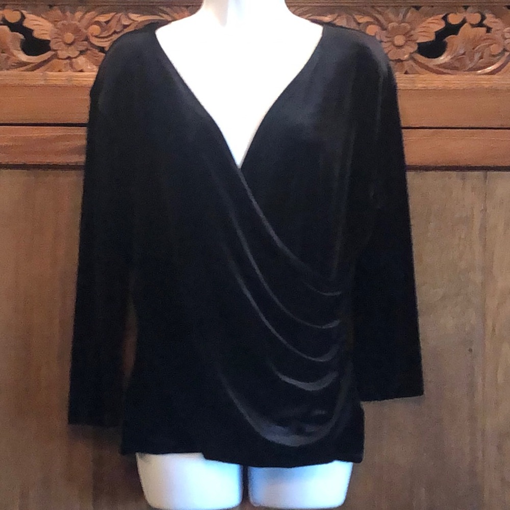 Velvet cocktail top. Size 18
